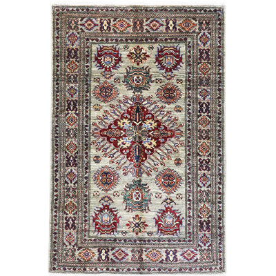 Ivory Medallion Super Kazak 3' 3" x 5' 1"