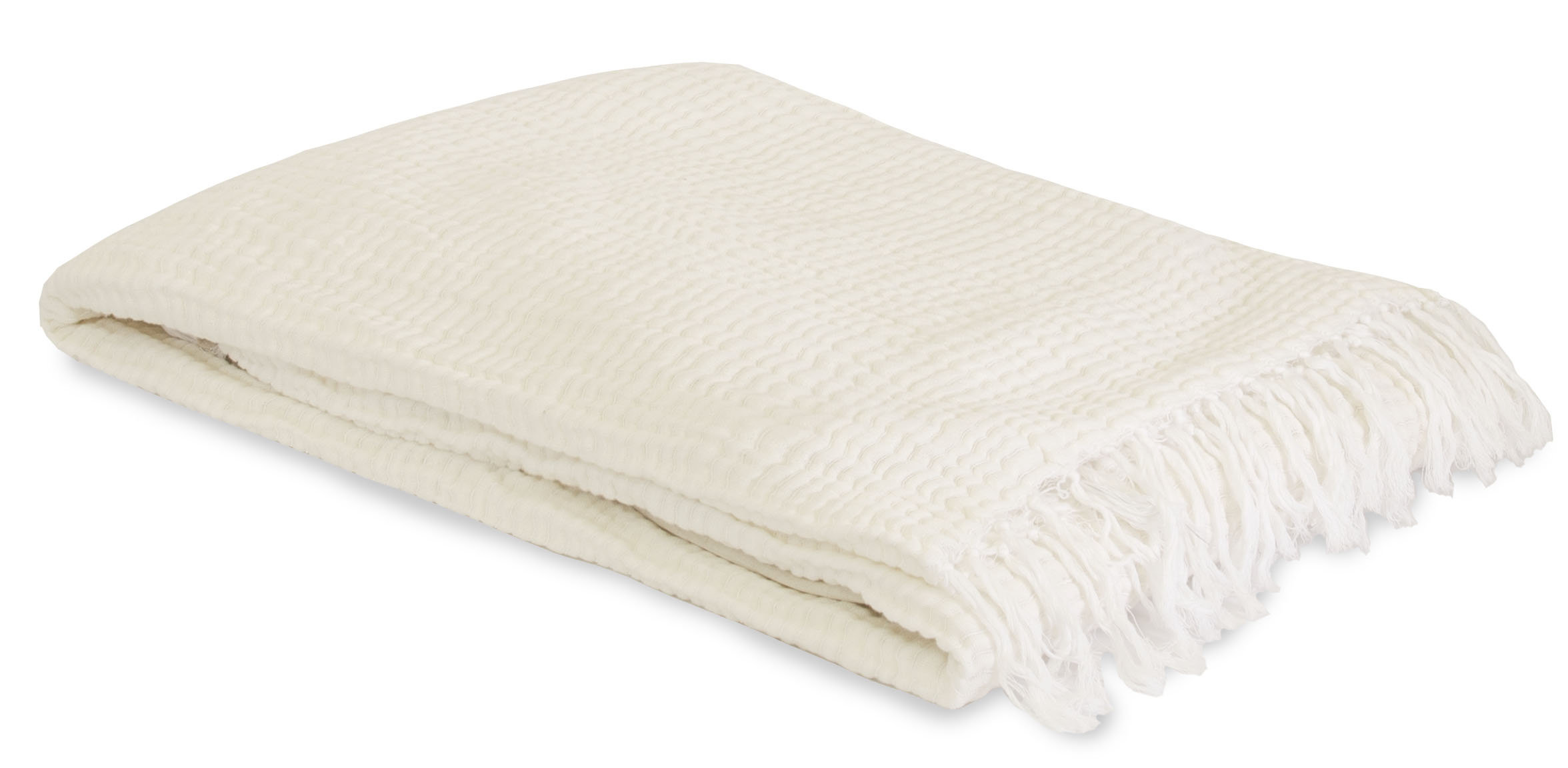 Arkeria Intermezzo 100% Cotton Throw - Off-White