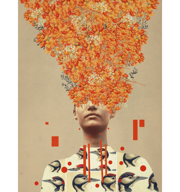 Bird Flight In Autumn by Frank Moth — Figurative Wall Art, 12 × 18, Wrapped Canvas, Does Not Apply