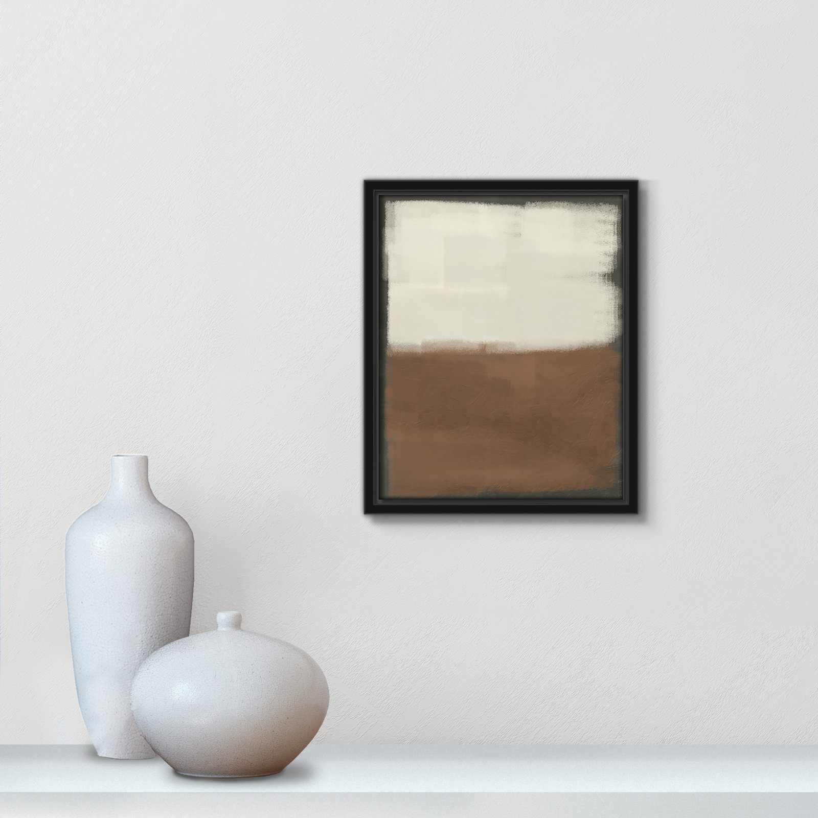 Coronado "Alabaster Burst 2" Painting, 11.5" H x 9.5" W x 2" D, Black 
