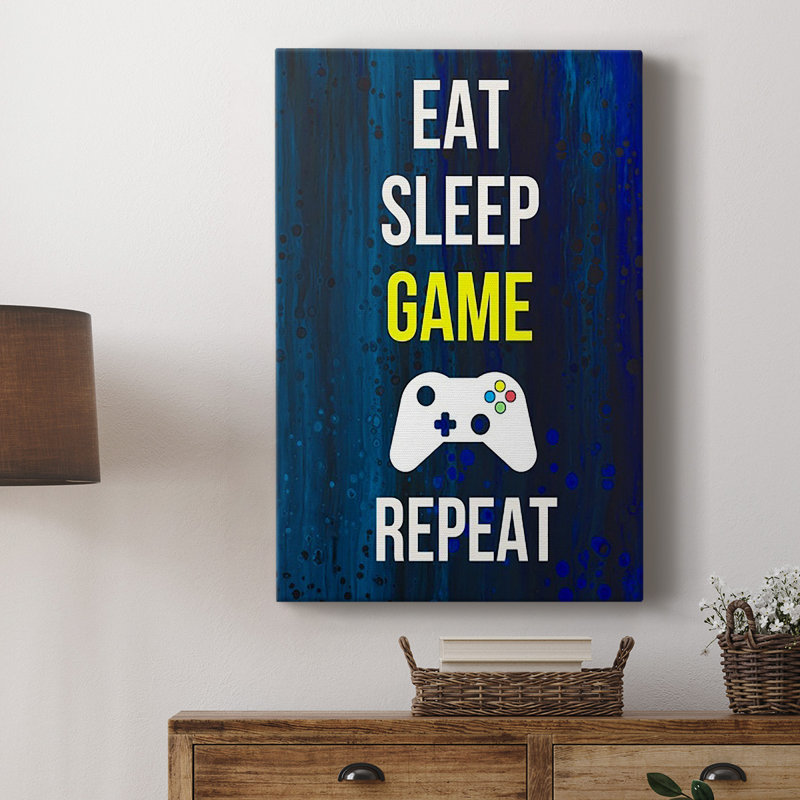 Toile tendue Gamer At Play V Premium Gallery - prête à être accrochée, H 18 po x l 12 po x P 1 po
