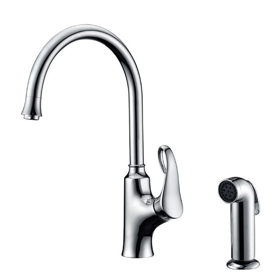 Dawn USA Kitchen Faucet with Side Spray, Chrome