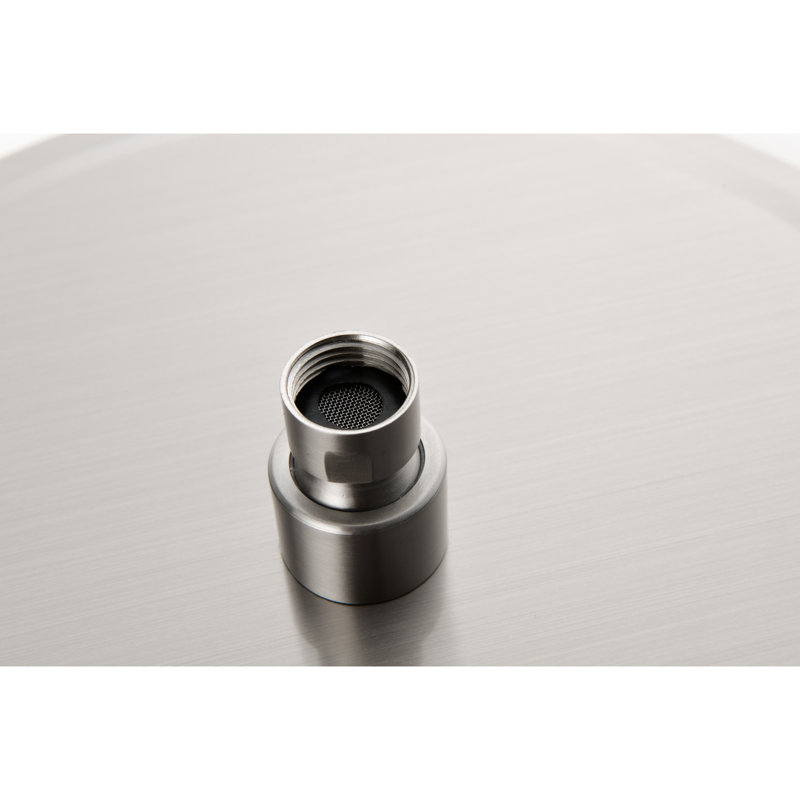 Bathroom Wall Mounted Shower Valve - 10" Stainless Steel Rain Head & Handheld, 2 Way Balance, Brushed Nickel Coating Mounted, Look