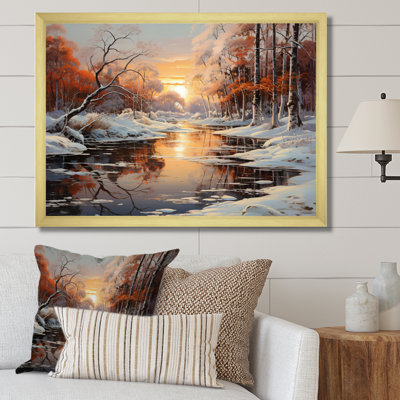 Frozen Wilderness Winter Landscape III - Winter Landscape Large Wall Art