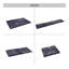 Tapis noir lavable NAAR MAVAL 5 x 8 (noir + gris, 5 pi x 8 pi)