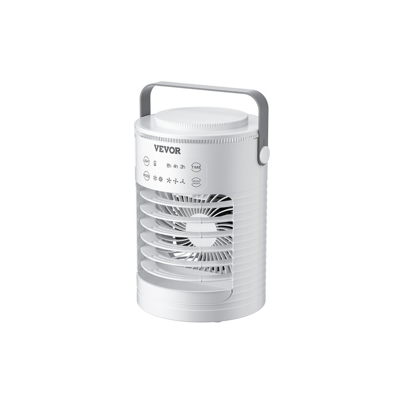 Climatiseur portatif 4-en-1 refroidisseur d'air par évaporation et télécommande 3 vitesses, H 8,90 po x l 6 po x P 6 po