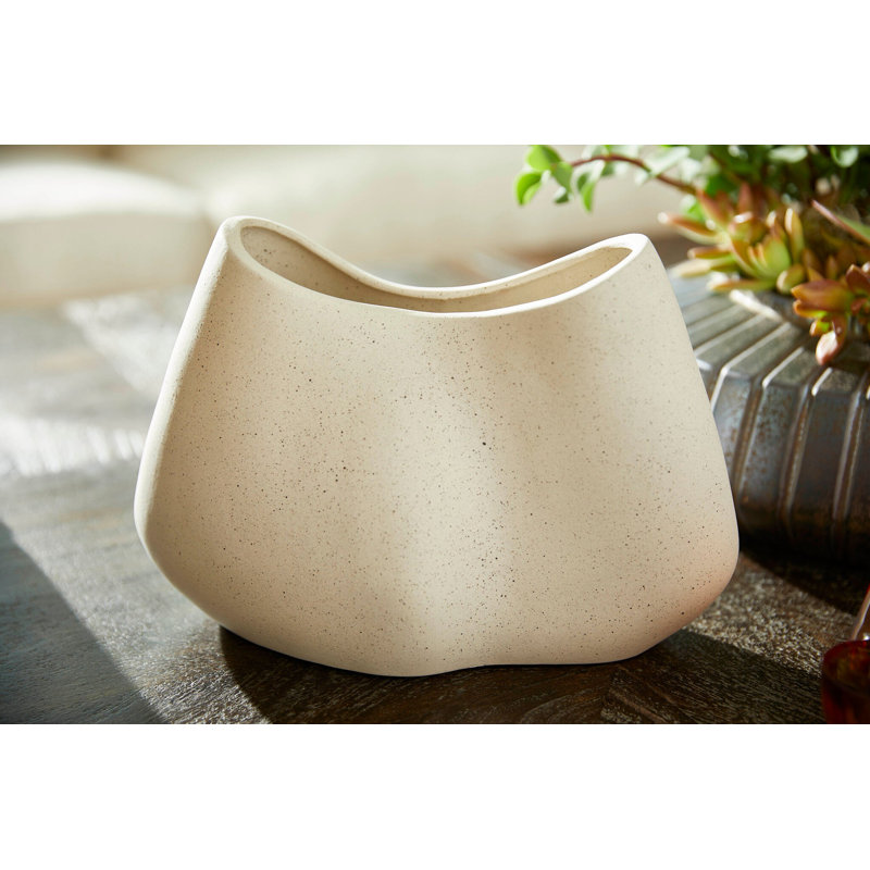 Organic Pinched Earthenware Decorative Bowl 1