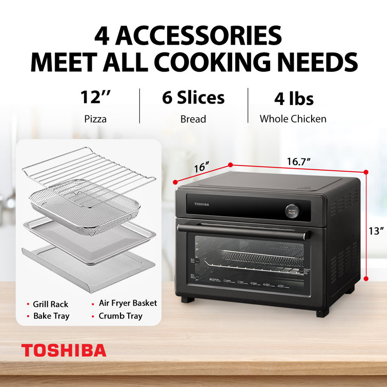Toshiba 13 in 1 Air Fryer Toaster Dehydrator Oven Proofing Bake Broil -  appliances - by owner - sale - craigslist