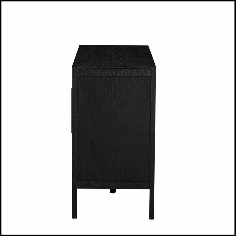 Buffet 47,2 pouces Farmhouse, Noir
