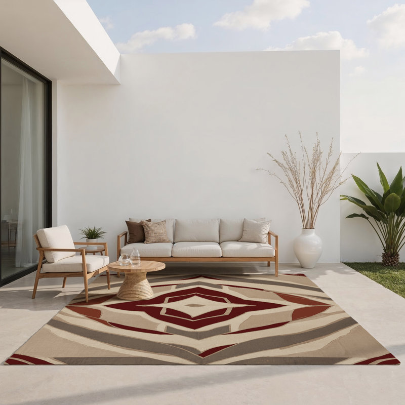 Symmetry Nexus Indoor And Outdoor Area Rug, Rectangle 8' x 10'