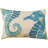 Seahorse Linen Reversible Throw Pillow-436137478