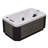 Luxury Spas 240 Volt 1 Person Solo - Person 17 - Jet Acrylic Rectangle Hot Tub With Ozonator In Cloud Gray