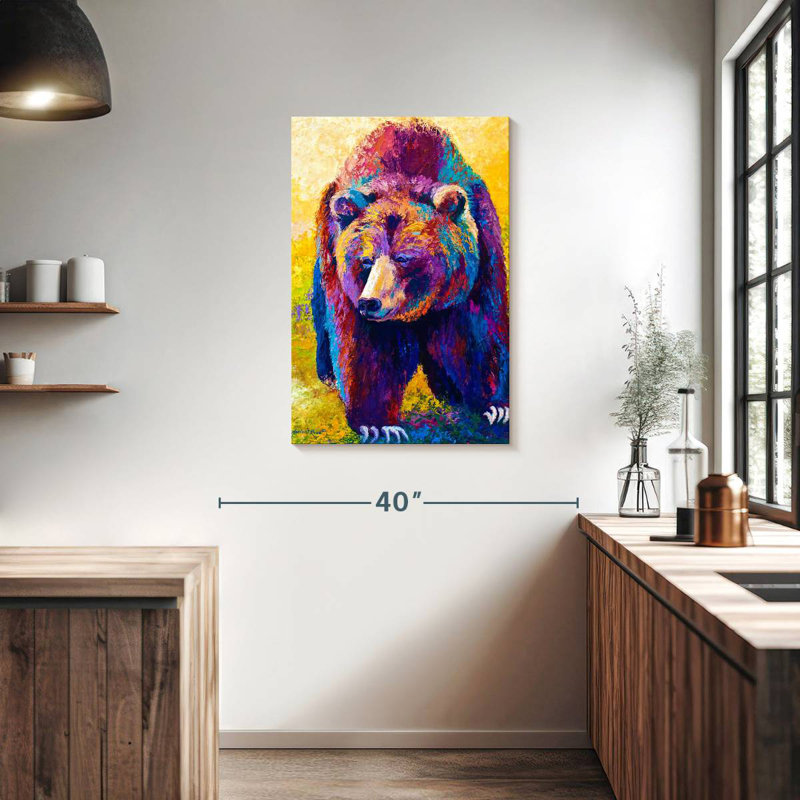 Brampt Bear's Close Encounter, 36" H x 24" W