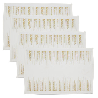 Mahalia Collection Polyester No Pattern Rectangle Placemat