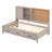 Twin Size Lounge Daybed With Storage Shelves, Cork Board, USB Ports And 3 Drawers-1080790139
