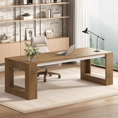 Bureau d'ordinateur l 71 po pour 2 personnes