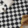 Block Pattern Shag Rug – Anthracite Dark Gray – Medium Pile, Durable & Easy To Maintain