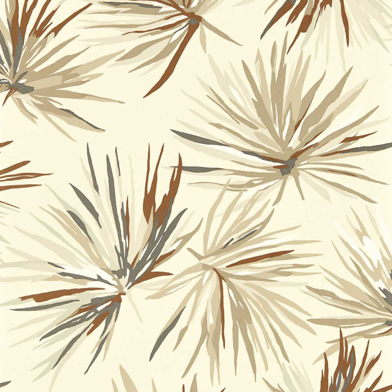 Aucuba 10.05m x 52cm Wallpaper Roll, Bronze/Sediment/Pearl