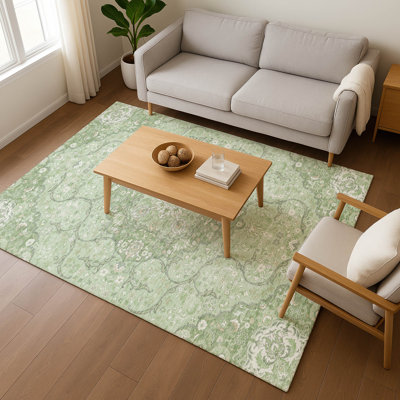 Premium Machine Washable Varasteh AMF1677 Medallion Rug