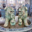 Porcelain Foo Dogs Pair