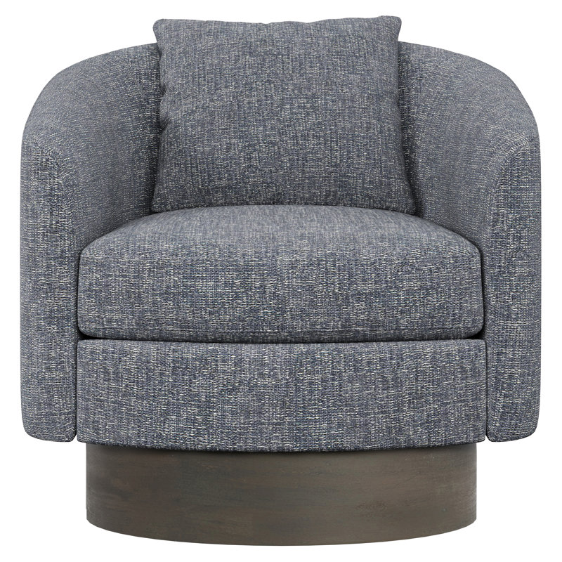 Camino Upholstered Swivel Barrel Chair, Dark Grey Chenille 5533-011