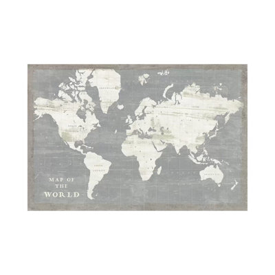 " Slate World Map " by Sue Schlabach Painting Print