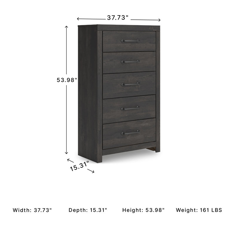 Devi 5 Drawer Chest