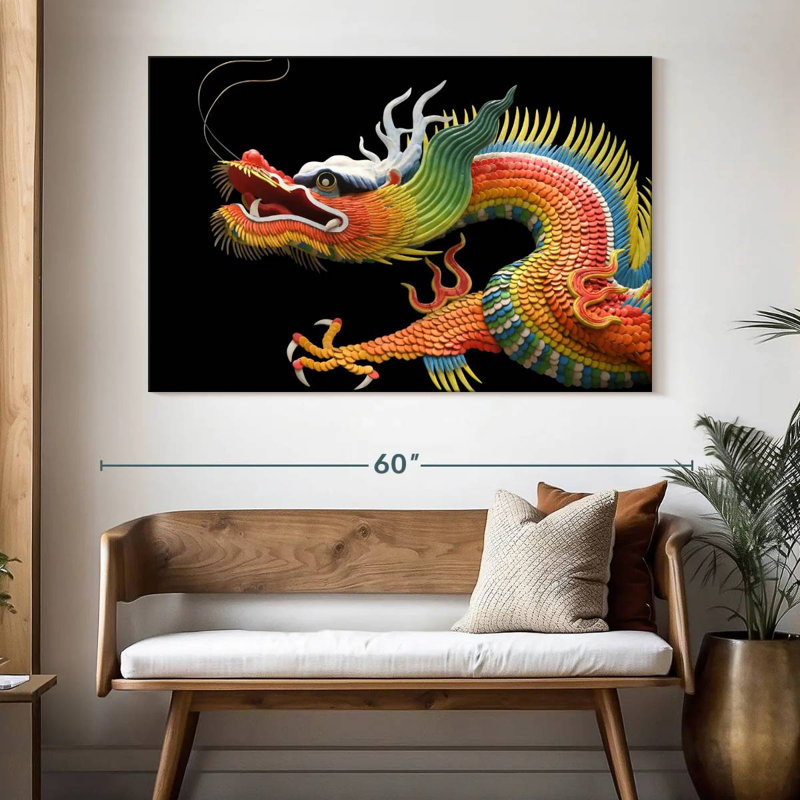 Traditional Dragon, 34" H x 51" W