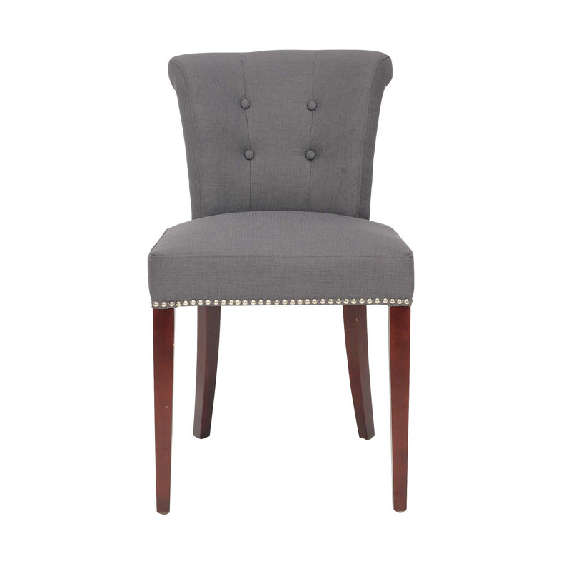 Ring 20.7'' H Tufted Upholstered Side Chair, Grey