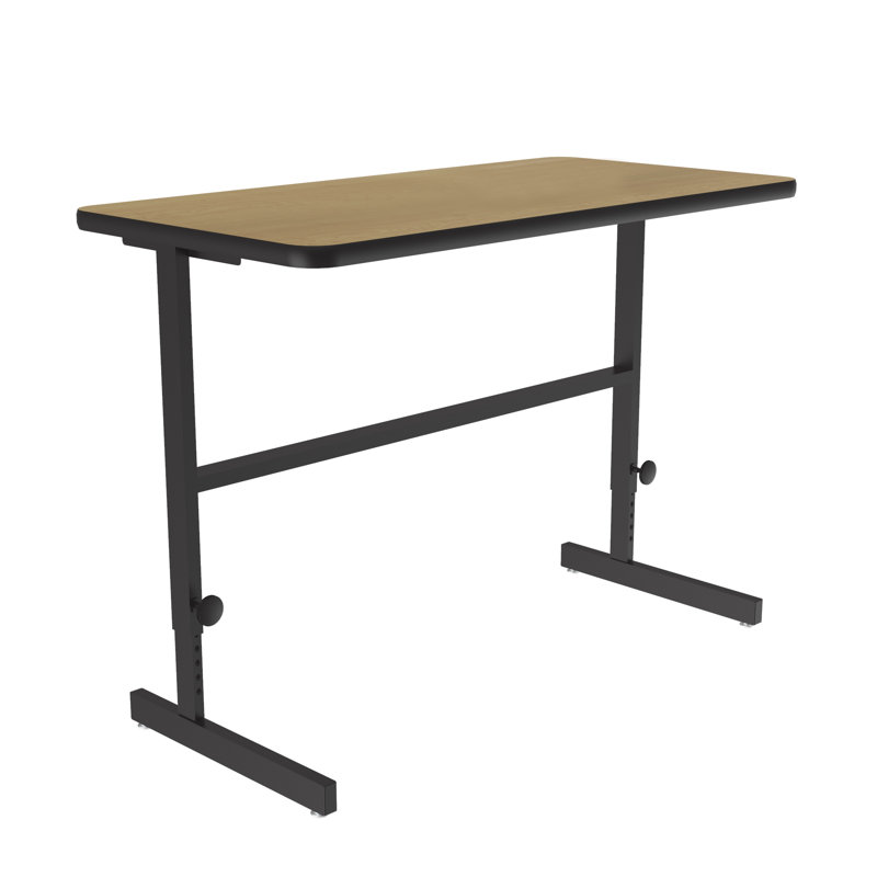 Bureau pour travailler debout en stratifié haute pression, Érable Fushion, H 34 po x l 48 po x P 24 po