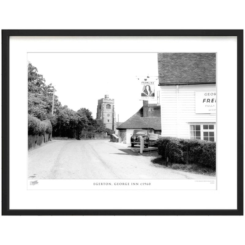 Egerton, George Inn C1960 - Single Picture Frame Print, 28cm H x 36cm W x 2.3cm D