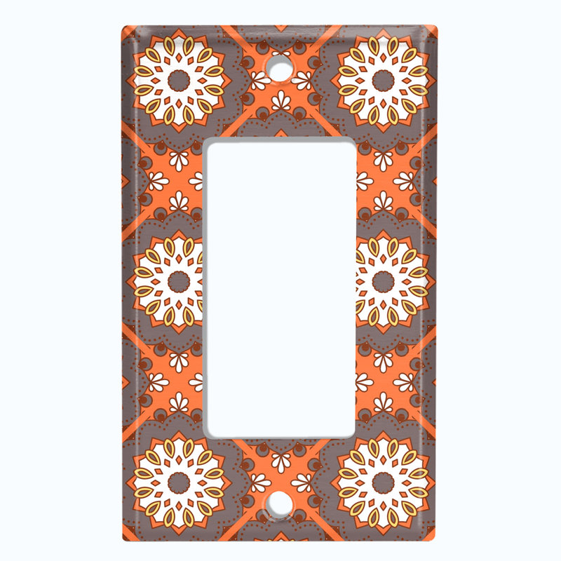 Plaque murale à bascule Flower Mandala