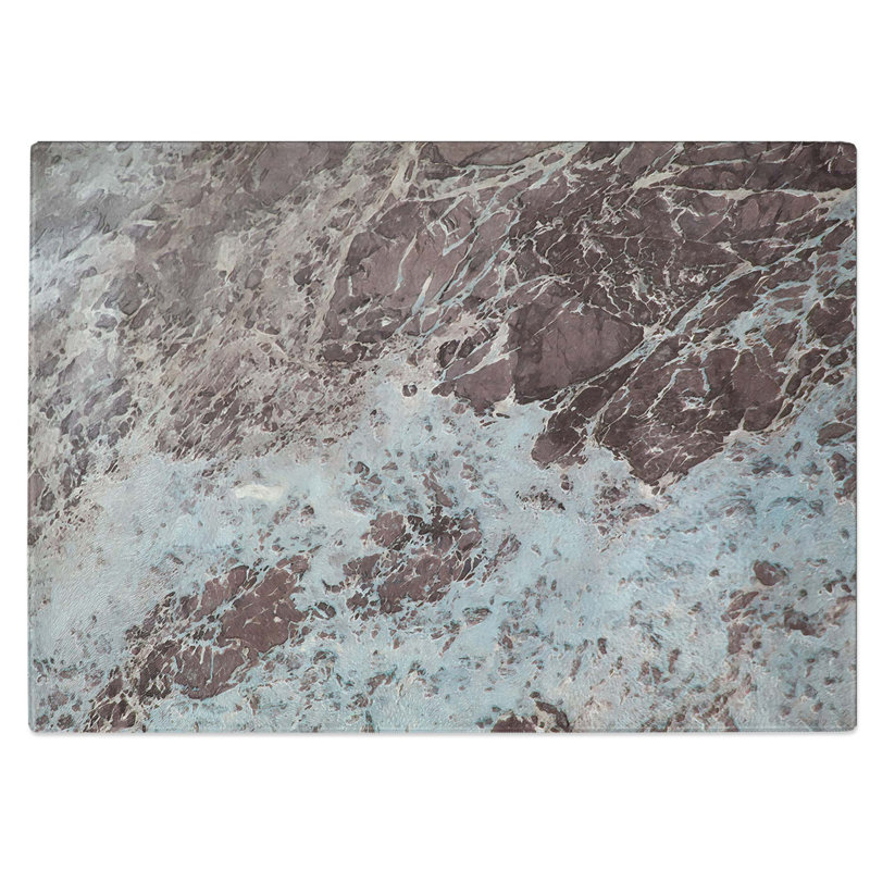 Glass Earth Textures in Abstract Chopping Board, 28.5 cm W x 20 cm L