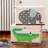 3 Sprouts  - Toy Chest Storage Box for Kids Playroom, Crocodile