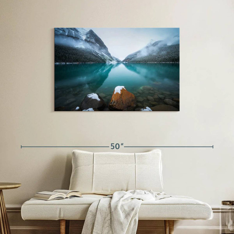 Alvord Foggy Lake Louise, H 26 po x l 39 po