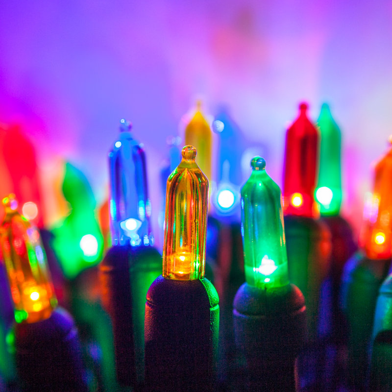 306'' LED String Lights, Blue/Red/Green