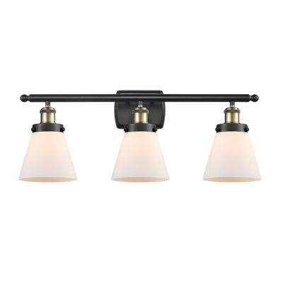 Ballston Urban Cone 6" - 3 Light 26" Bath Vanity Light