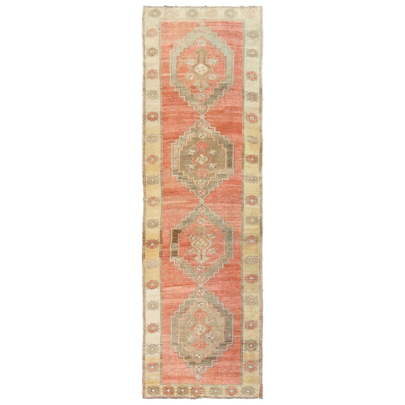 Vintage Turkish Village Rugs One-of-a-Kind Runner 4'7" X 14'4" Area Rug