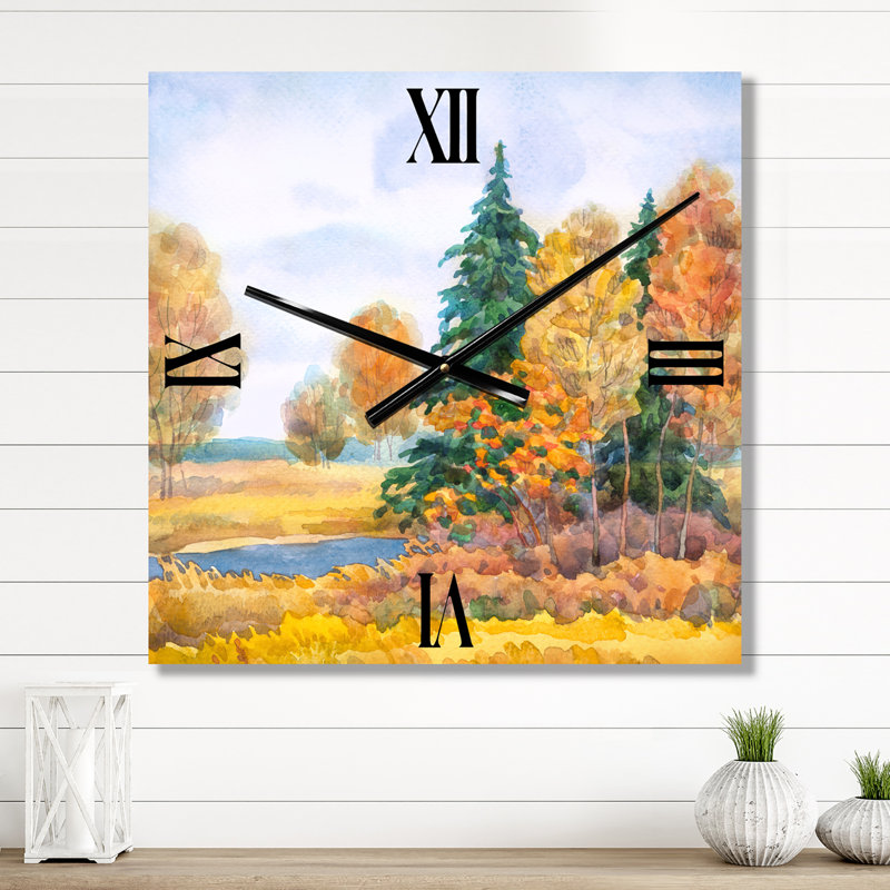 Horloge murale Autumnal Forest, Grand
