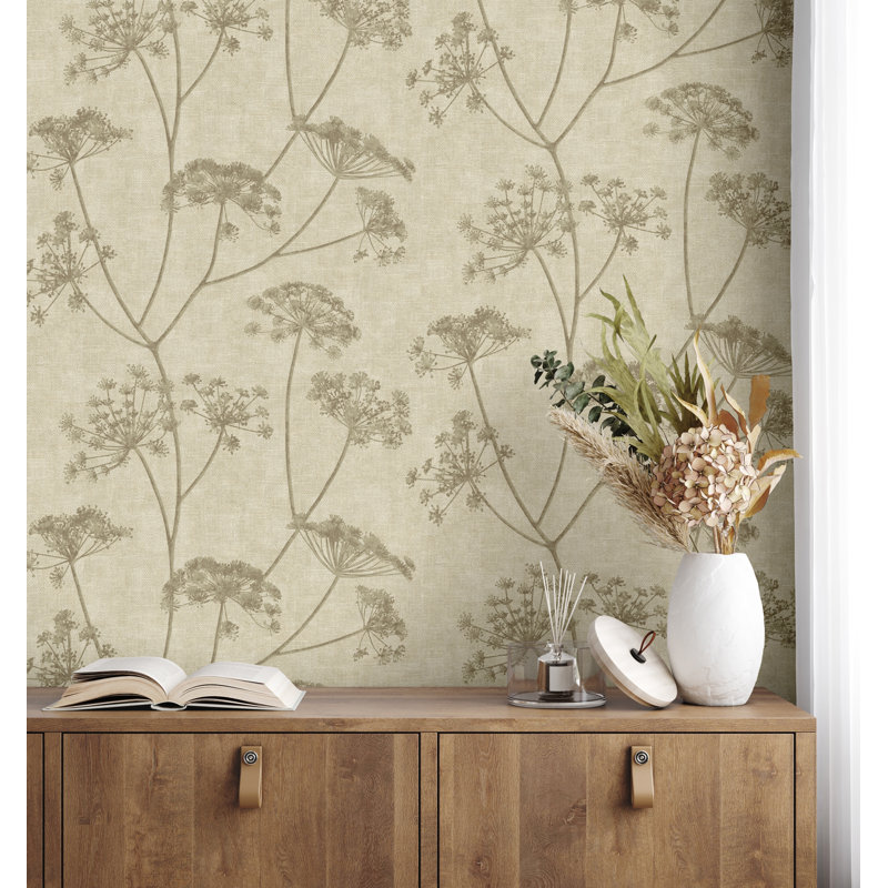 Mirella Floral Wallpaper, Beige