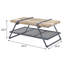 Oak And Sandy Grey 1-Shelf Coffee Table