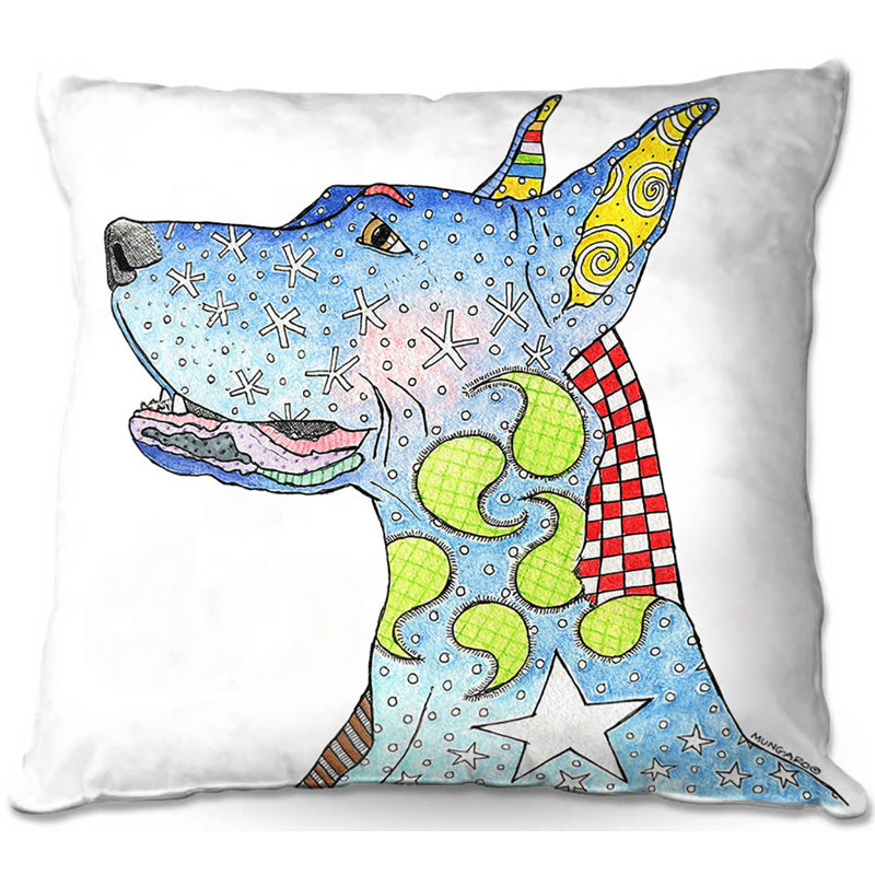  Coussin Couch Great Dane, 20 po x 20 po, Blanc