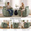 Chaise d'appoint moderne pivotante à 360 ° avec revêtement Sherpa Boucle-131255137
