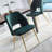 17.71'' H Velvet Upholstered Side Chair-692665369