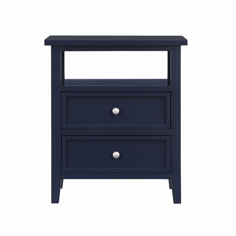 Weston Midnight Blue 2 Drawer Nightstand