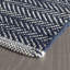 Tapis intérieur / extérieur tissé à la main indigo / blanc Herringbone-41080171