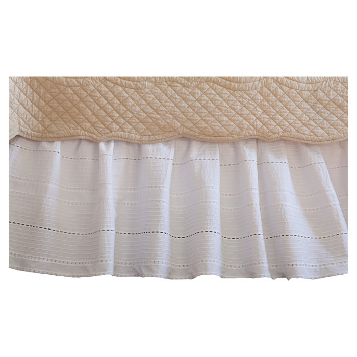 Elisa Ruffled Bed Skirt, Queen