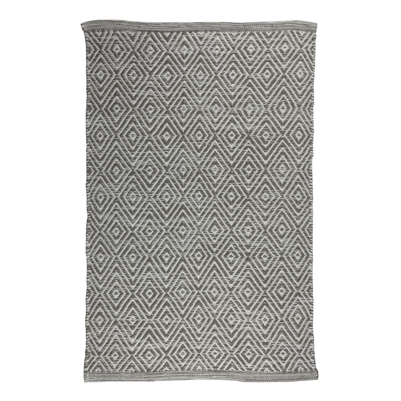 Tapis gris tissé à la main, Rectangle 2 pi x 3 pi