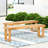 2 Wood Bench - Natural, Weather- And Robust (2) Withstands Weather Elements