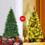 Arbre de Noël vert pin artificiel avec 250 lumières DEL-977309513